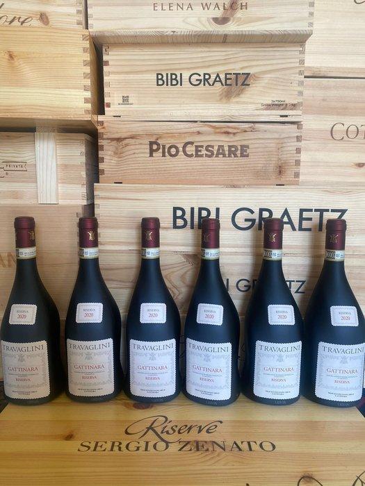 2020 Travaglini, Gattinara - Piëmont Riserva - 6 Flessen, Verzamelen, Wijnen