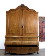 Kabinet - Elegante enkel gebogen kast - Satijnhout /, Antiek en Kunst, Antiek | Overige Antiek