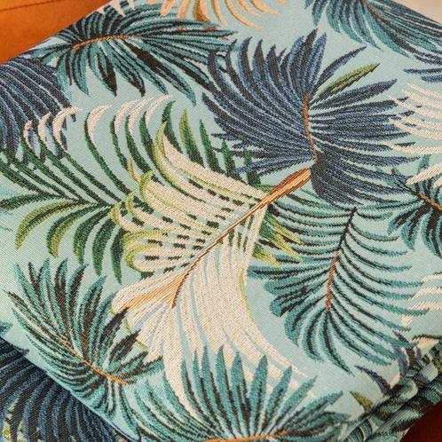 Tropisch Gobelin-stof – Palma bladmotief – Hoge kwaliteit -, Antiek en Kunst, Antiek | Kleden en Textiel