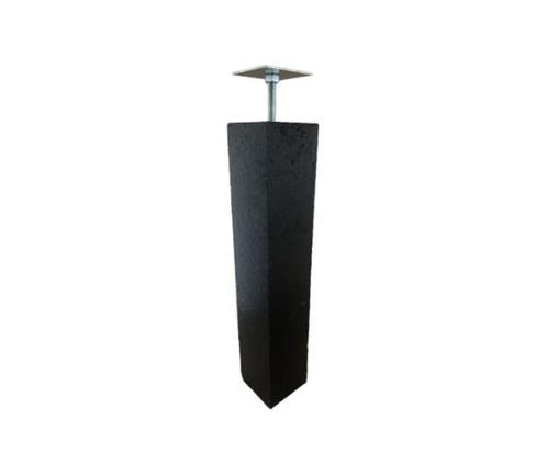 Betonpoer Antraciet 12x12x45cm met stelplaat/moer/boutjes, Tuin en Terras, Overkappingen, Nieuw, Ophalen of Verzenden