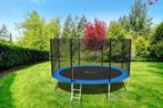 Veilige tuintrampoline 404 cm met net en ladder - ideaal..., Ophalen of Verzenden, Nieuw