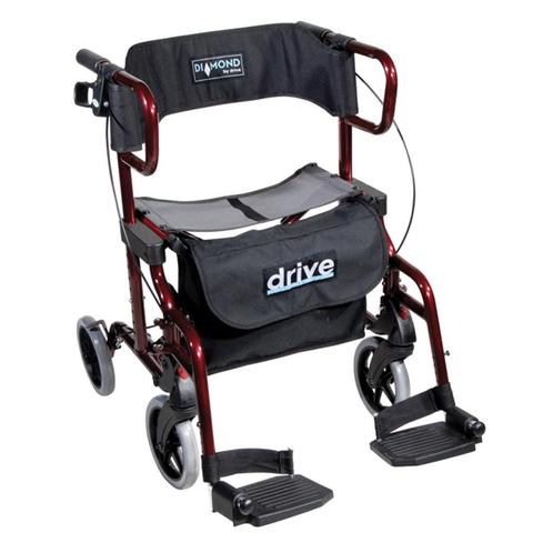 Diamond Deluxe Rollator en Rolstoel in 1 (10,3 kg) | Drive, Diversen, Rollators, Ophalen of Verzenden