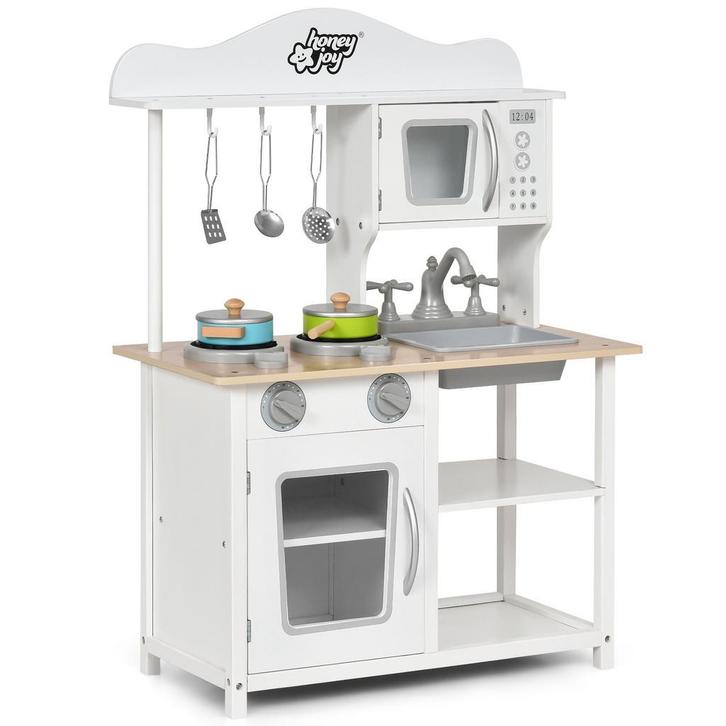 2dekans | Coast Kinderspeelkeuken - Hout - 60 x 30 x 83 cm -, Kinderen en Baby's, Speelgoed | Overig, Zo goed als nieuw, Ophalen of Verzenden