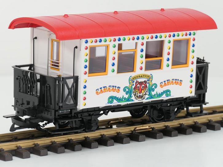 LGB 3036 Circus Sensation personenwagon (Personenwagons), Hobby en Vrije tijd, Modeltreinen | Overige schalen, Wagon, Gebruikt