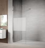 Douchewand Florida 50 x 200 cm Chroom – Inloopdouche 8 mm, Doe-het-zelf en Verbouw, Sanitair, Verzenden, Nieuw, Douche