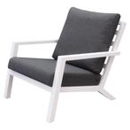 Malaga stoel-bank loungeset 4-delig wit aluminium, Tuin en Terras, Ophalen of Verzenden, Nieuw, Aluminium