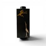 Yamamoto Hzan – Gegoten bronzen bloemvaas met kraanvogel en