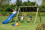 Houten speeltoestel Premium incl. twee schommelzitjes en, Ophalen of Verzenden, Nieuw