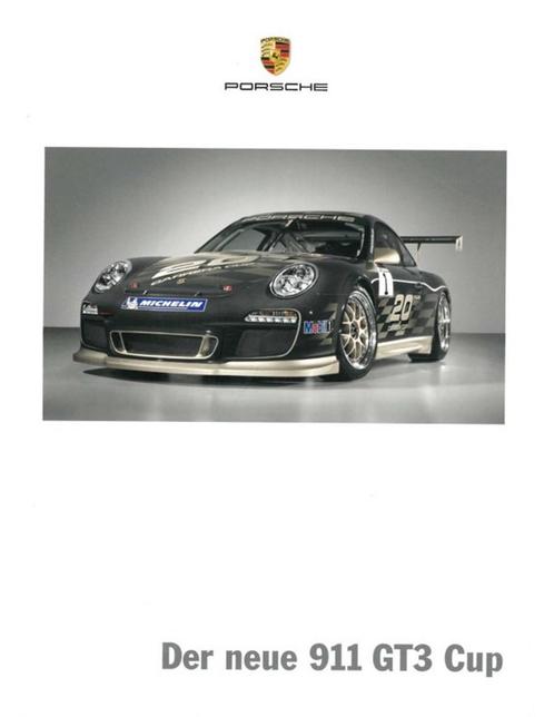 2009 PORSCHE 911 GT3 CUP BROCHURE DUITS, Boeken, Auto's | Folders en Tijdschriften, Porsche