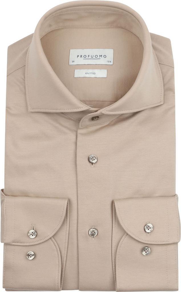 Profuomo Knitted Overhemd Beige maat 39 Heren, Kleding | Heren, Overhemden, Beige, Nieuw, Verzenden