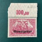 Memel 1920 - 2,5 Mark in zeldzame nuance roze lila -, Gestempeld