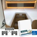 Waterdichte molton hoeslakenset - 3 delig met midden matras, Verzenden, Nieuw, Eenpersoons, Wit