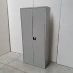 Stalen 2-deurs kast grijs 180x80x38 cm