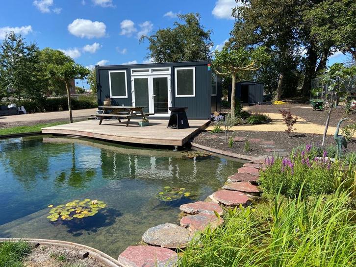 Tuinkantoor ook geschikt vakantiewoning - gratis offerte, Tuin en Terras, Tuinhuizen, 200 tot 400 cm, 3 ramen of meer, 500 cm of meer