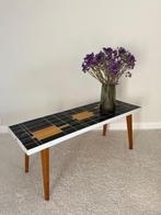 VEB - Bijzettafel - Hout, Glas, Metaal