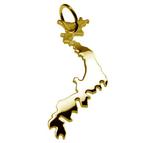 Gouden Landkaart Japan ketting hanger, Verzenden, Nieuw