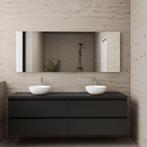ACTIE BWS Badmeubel | Paris | Mat Zwart | 160 cm | met, Ophalen of Verzenden, Nieuw, Bad