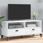 vidaXL Tv-meubel VIKEN bewerkt hout wit, Huis en Inrichting, Verzenden, Nieuw, Overige houtsoorten