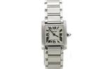 Cartier Tank Française 2300 Dames Staal 20mm, Overige merken, Staal, Gebruikt, Staal