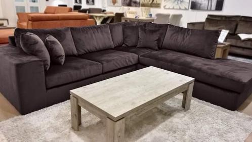 Hoekbank Loenen - hoekbanken - Bruin, Huis en Inrichting, Banken | Sofa's en Chaises Longues, Nieuw, Stof