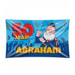 Gevel Vlag Abraham Cartoon Xxl 1,5m, Verzenden, Nieuw
