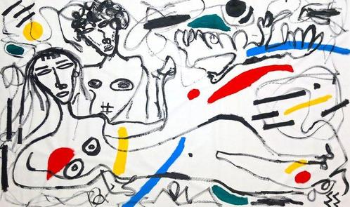 0xec6d0 (XX-XXI) - LArt de la Séduction (Mouvement Le, Antiek en Kunst, Kunst | Schilderijen | Modern