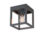 Industriële plafondlamp donkergrijs - Cage, Nieuw, Overige materialen, Modern
