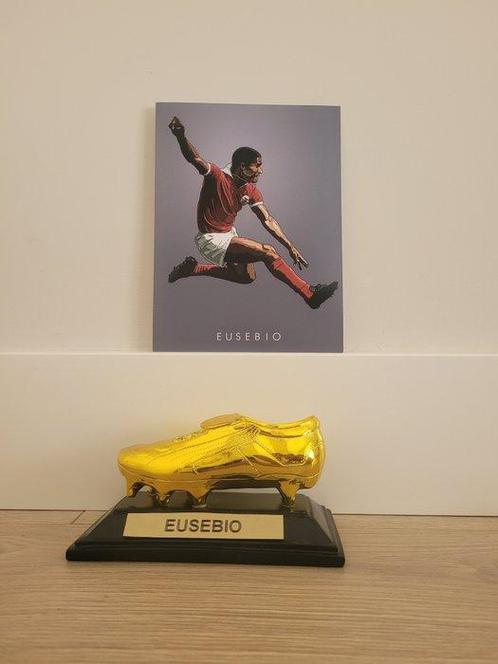Benfica - Eusebio - Gouden Schoen + Fotografie, Verzamelen, Overige Verzamelen