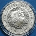 Tokelau. 5 Dollars 2022 Bull and Bear, 1 Oz (.999) (Zonder