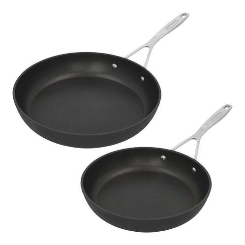 Demeyere Alu Industry 3 Duraslide Koekenpannenset - 24 & 28, Huis en Inrichting, Keuken | Potten en Pannen, Verzenden