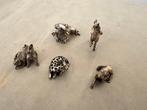 Collectie met dierenthema - Miniatuurbeloeftes van argentum, Antiek en Kunst