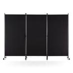 LIVSK Kamerscherm op Wielen - Vrijstaand met 3 Panelen - Duu, Verzenden, Nieuw