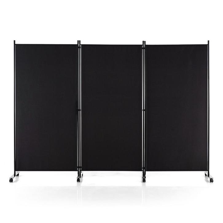 LIVSK Kamerscherm op Wielen - Vrijstaand met 3 Panelen - Duu, Huis en Inrichting, Woonaccessoires | Kamerschermen, Nieuw, Verzenden