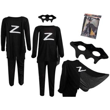 Zorro kostuum voor kinderen maat M 110 - 120cm -