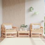 vidaXL Tuinstoelen 2 st massief grenenhout, Verzenden, Nieuw, Tuinset