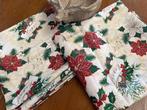 san Leucio - Paar kersttafelkleedjes met kerststerren, hulst, Diversen, Kerst, Nieuw