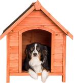 tectake Hondenhok voor buiten, grote hut voor hond, winterbe, Verzenden, Zo goed als nieuw