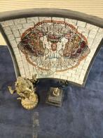 Ganesh - Gepatineerd brons, Glas, Terracotta - India - 20e, Antiek en Kunst