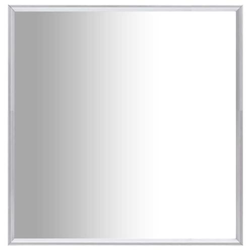 vidaXL Spiegel 60x60 cm zilverkleurig, Huis en Inrichting, Woonaccessoires | Spiegels, Nieuw, Verzenden