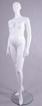 zwangere Dames etalagepoppen glossy white