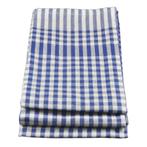 GGM Gastro | (10 stuks) Theedoek Ruit - 50 x 70 cm - Blauw /, Huis en Inrichting, Keuken | Textiel, Verzenden, Nieuw, Blauw, Theedoek of Handdoek