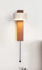 Crèmekleurige Wandlamp – LED Nachtkastje Lamp met Trekschake, Huis en Inrichting, Verzenden, Nieuw
