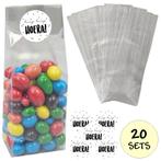 Fako Bijoux® - Uitdeelzakjes Met Sluitstickers - 20 Stickers, Verzenden, Nieuw