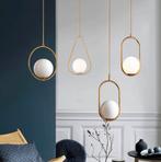 Scandinavische Hanglamp – Moderne Glazen Bol Plafondlamp, Huis en Inrichting, Lampen | Hanglampen, Verzenden, Nieuw
