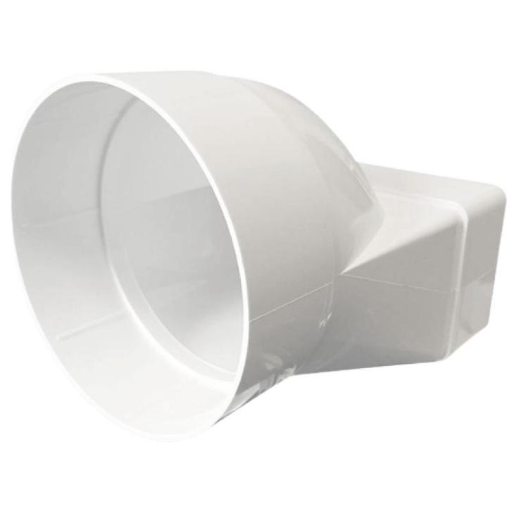 Kunststof verloop 110 x 55mm naar Ø 100mm - asymmetrisch, Doe-het-zelf en Verbouw, Overige Doe-het-zelf en Verbouw, Nieuw, Verzenden