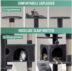 Krabpaal Voor Katten Met 7 Niveaus - 137x50x50 CM - grijs -, Dieren en Toebehoren, Katten-accessoires, Ophalen of Verzenden, Gebruikt