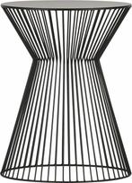 WOOOD Suus Bijzettafel - Metaal - Zwart - 46x Ø35 cm, Huis en Inrichting, Verzenden, Nieuw