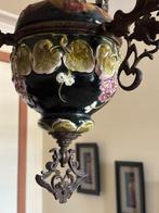 Petroleumlamp - Glas, Metaal, Porselein, Antiek en Kunst