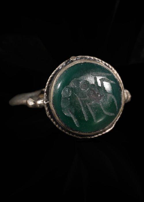 Islamitische Ottomaanse/Bedoeïnenstijl zilveren metaal Ring, Antiek en Kunst, Antiek | Overige Antiek