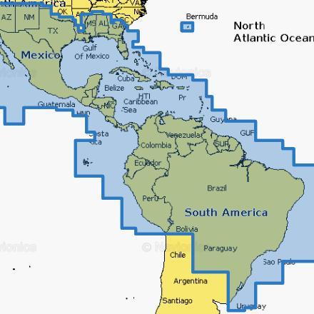 Navionics Waterkaart Platinum+ Large NPSA004L Mexico, Caribi, Watersport en Boten, Navigatiemiddelen en Scheepselektronica, Nieuw